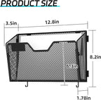 SUPEASY 6 Single Mail Organizer Wall Mounted, Wall File Organizer, Hanging File - Image 3