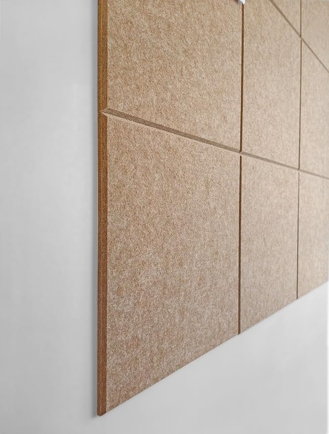DECORITA Felt Wall Tiles | Large Cork Board Alternative | Aesthetic Felt - Image 4