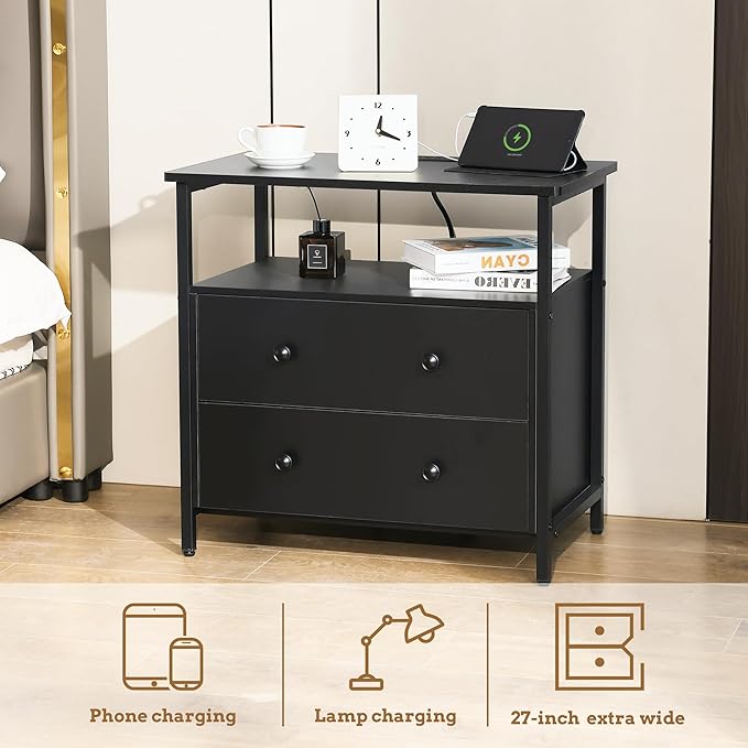 Edbuosy 27 inch Wide Night Stand - Image 4