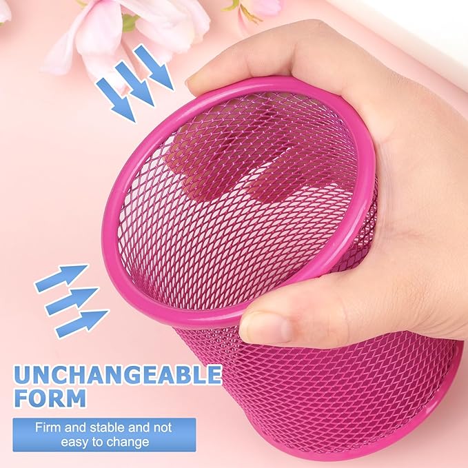 Tamaki Pen Holder Cup for Desk, Wire Mesh Pencil Cup Holder for Desk Office Pen - Image 4