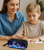 AnySmic Dolphin Pencil Case for Boys Girls, Large Durable Pencil Pouch for Kids - Image 6
