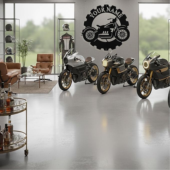 Custom Dirt Bike Metal Signs Personalized Motorcycle Name Sign Custom Garage - Image 9