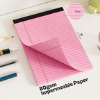 4 Pack Note Pads 5 x 8 Inch Pink Small Legal Pads 5 x 8 Colored Notepad 5 x 8 - Image 4