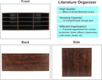 PAG Mail Sorter, Wood Countertop Literature Organizer, Student Mailbox - Image 6
