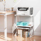 aboxoo Printer Stand for Desk, Desktop Printer Shelf Large 3-Tier Multi-Purpose - Image 4