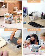 EOENVIVS Plastic Storage Bins 7 Quart-Storage Organizer Bins - Image 6