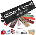 Engraved Custom Door Plate Black Plastic Office Door Sign by LHS+My+Business