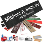 Engraved Custom Door Plate Black Plastic Office Door Sign by LHS+My+Business