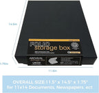 Lineco Folio Storage Box, Clamshell Design, 9.5x12.5x1.75 Inches, Archival - Image 2