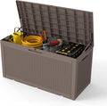 Yardgrace 100 Gallon Outdoor Storage Box Waterproof, Resin Deck Boxes by Unknown