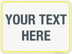 Personalized Custom Customize for Office, Delivery Yellow Sign, 18x24 Inches by SigoSigns