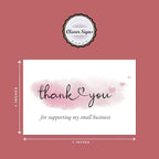 100 Thank You For Supporting My Small Business Cards, Elegant and Professional - Image 5