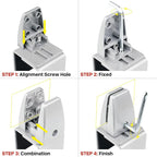 4 Packs Sneeze Guard Support, Aluminum Vertical Partition Board Clamp, Acrylic - Image 4