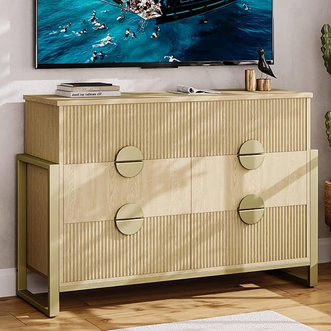 LGHM Fluted Dresser for Bedroom by WelcometoLGHMHome