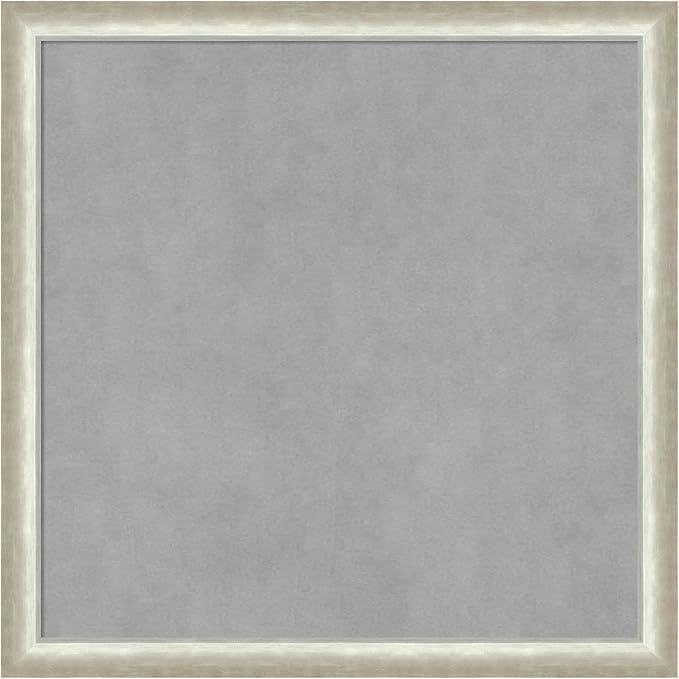 Amanti Art Silver Framed Magnetic Board 22x22 Medium Vision Board by AmantiArt