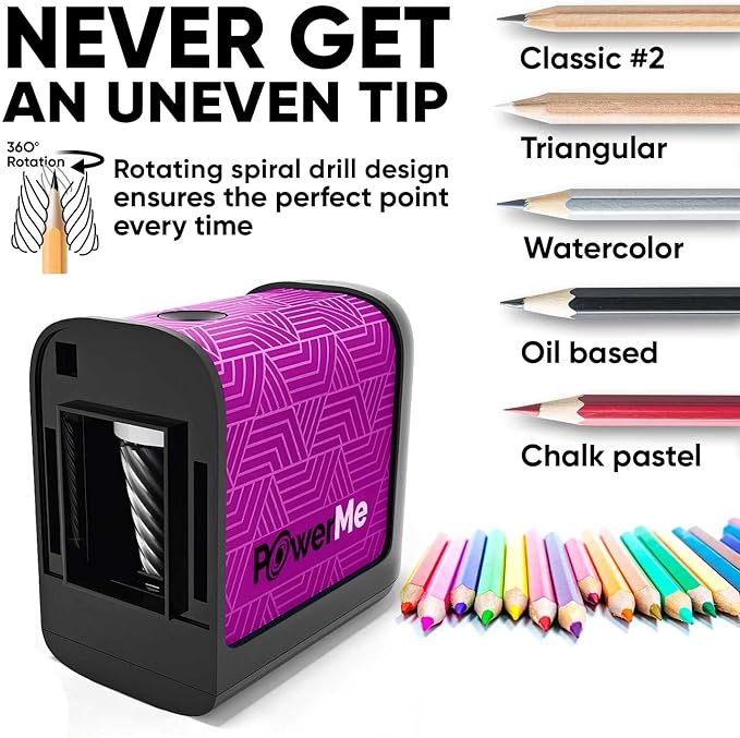 Battery-Operated Electric Pencil Sharpener - Image 3