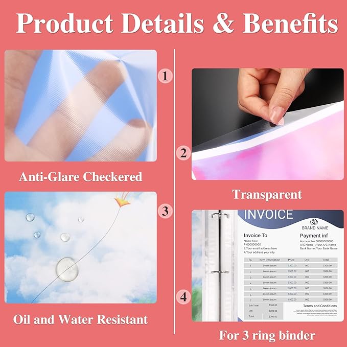 200 Pack Sheet Protectors 8.5 x 11 inch Clear Page Protectors - Image 4