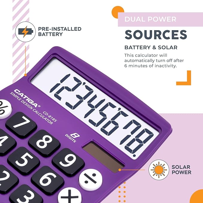 CATIGA Desktop Calculator 8 Digit - Image 3