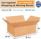 IDL Packaging - B-1184-10 11 1/4"L x 8 3/4"W x 4"H Letterhead Cardboard Box - Image 2