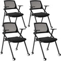 VACYOVKE Home Office Chair Set of 4 Adjustable Armrest Ergonomic Mid-Back by Vacyovkeofficechairs