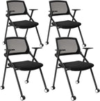 VACYOVKE Home Office Chair Set of 4 Adjustable Armrest Ergonomic Mid-Back by Vacyovkeofficechairs