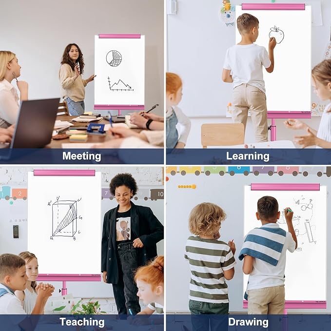 TSJ OFFICE Rolling Whiteboard Standing - Image 7
