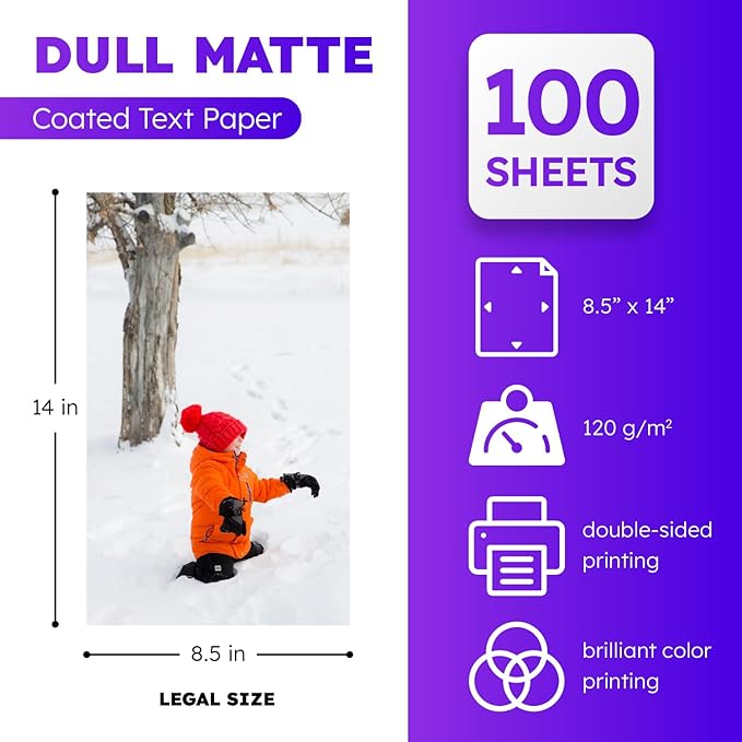 Dull 80lb Text Digital Low Gloss Paper, Double Sided C2S, Design Proposals - Image 2