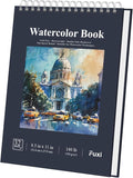 Fuxi Watercolor Notebook 8.5" x 11", 140 lb Cold Press Watercolor Paper by SketchBook