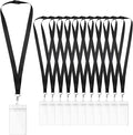12-Pack Black Breakaway Lanyards by WEZEBEL