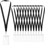 12-Pack Black Breakaway Lanyards by WEZEBEL