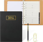 Refillable Address Book Binder by Happyaokeland