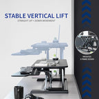 VIVO 28 inch Desk Converter, K Series, Height Adjustable Sit to Stand Riser - Image 5