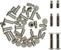 30 Pack Chicago Screws and Extention Posts for Binding Extending Scrapbook Photo Album Refill Pages Compatible with Pioneer Photo Albums (Silvery, Diameter 5mm)