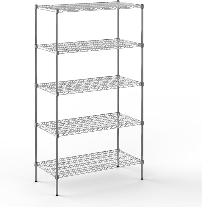 Regal Altair 21" Deep x 42" Wide x 74" Height Wire Shelving Kit | 5-Tier | NSF by Regal+Altair