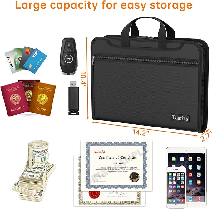5200℉ Fireproof Accordion File Organizer - Image 5