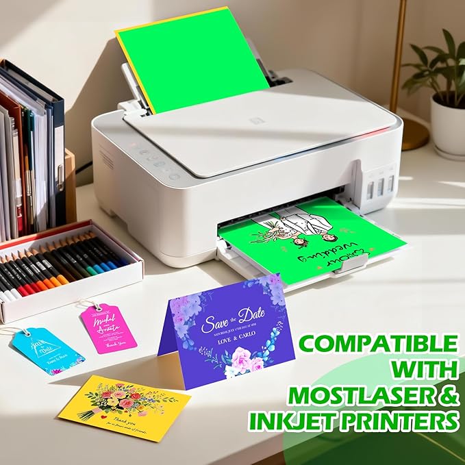 80 Sheets 8.5" X 11" Colored Cardstock, 80 Assorted Colors 180 GSM/65 LB - Image 5