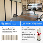 Upgrade Version Room Partition and Divider, Freestanding Rolling Dividers - Image 3