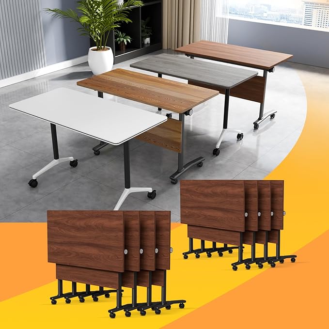 Conference Table Flip Top Mobile Conference Room Tables, Folding Conference by WYMHYZ