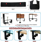 Under Desk Cable Management Tray, Clamp/Screw Mount Desk Cable Management - Image 6
