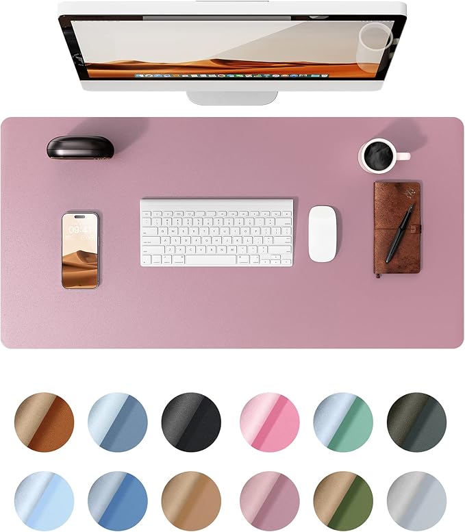 YSAGi Leather Desk Protector, Office Mat, Large Mouse Mat, Non-Slip PU Leather by YSAGi