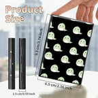 BWEGRHE Slim Credit Card Holder, Cute Dinosaurs RFID Blocking Metal Wallet - Image 2