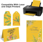 OcePor 50 Sheets Yellow Cardstock Paper, Colored Printer Paper 8.5 x 11 - Image 5