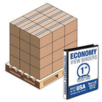 Samsill Economy 1 Inch 3 Ring Binder Bulk Pallet, Made in The USA, Round Ring by Samsill