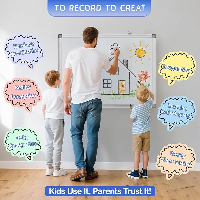 Grtard 24" x 18" Magnetic Dry Erase Whiteboard - Image 7