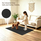 Bsmathom Office Chair Mat for Hardwood Floor, 36" x 48" Desk Computer Chair Mat for Hard Wood and Tile Floor, Anti-Slip Hard Floor Protector Chair Mat, PVC Mat Desk Rug for Office Home, Black