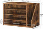 hoobro mail sorter, literature organizer with adjustable shelves, close-up detail