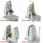 2 Packs Sneeze Guard Support, Aluminum Adjustable Partition Clamp, Acrylic Desk - Image 6