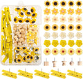 78 Pieces Push Pins Set Cute Thumb Tacks Decorative Flower Push Pins by BESARME