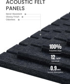 Fluxynara Large Felt Bulletin Board 48" x 36" Cork Board Alternative-12 Pack - Image 4
