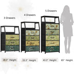 Furnulem Retro Dresser for Bedroom, Small Dresser for Closet, Vintage Nightstand - Image 7